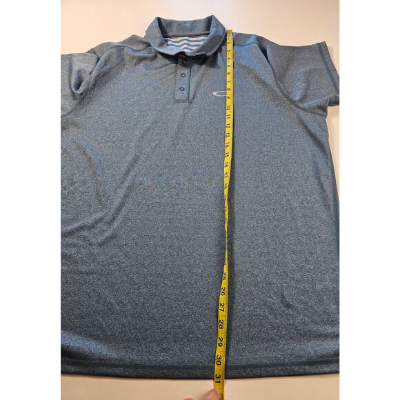 Oakley hydrolix blue double Layered comfort cool performance polo EUC sz XXL (?) - Picture 4 of 6